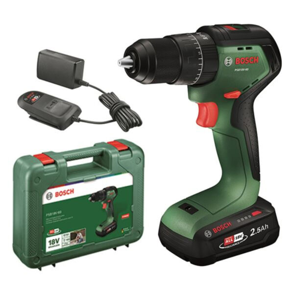Акумулаторен ударен винтоверт Bosch PSB 18V-60 2.5 Ah 06039D7301