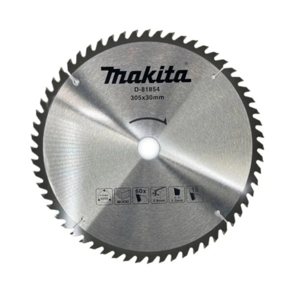 Диск с твърдосплавни пластини MAKITA 305/2.8/30 Z=60, D-81854
