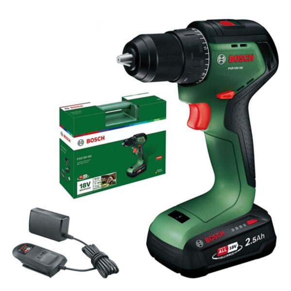 Акумулаторен винтоверт Bosch PSR 18V-60 2.5 Ah 60 Nm 06039D7201