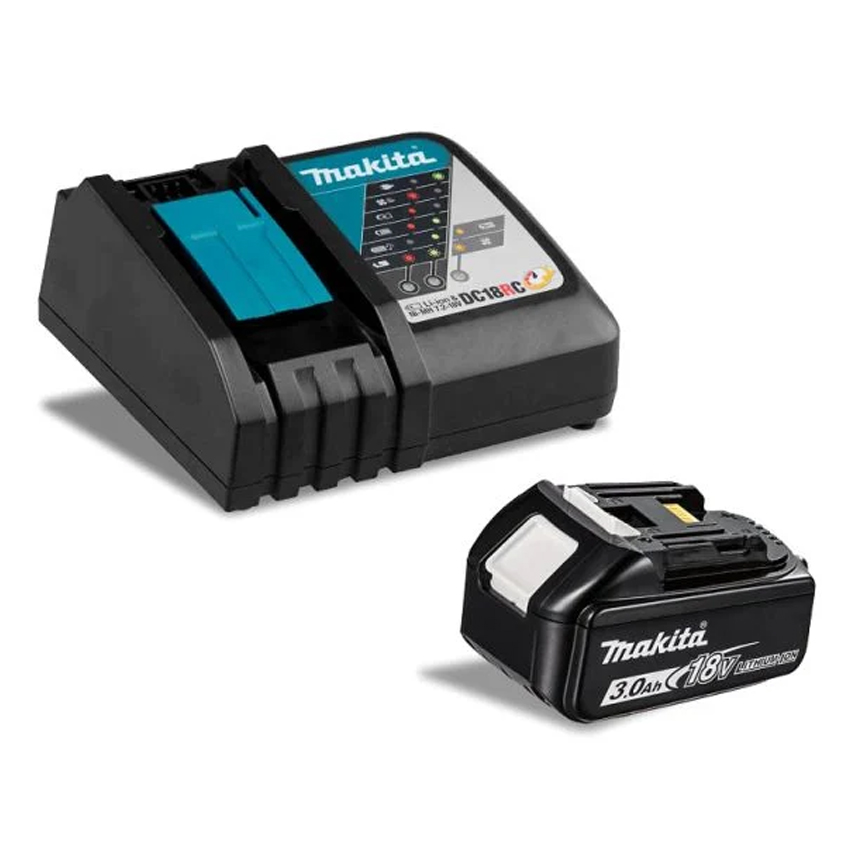 11_0001_Layer 66 Комплект батерия и зарядно устройство Makita BL1830 + DC18RC, LXT, 18.0 V, 3.0 Ah, 1914J5-6 - Image 1
