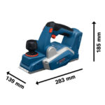 Акумулаторно ренде Bosch PRO GHO 18V-20, 18 V, 82 мм, с аксесоари, без батерия, 06015B5200 - Image 5