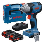 Акумулаторен ударен гайковерт Bosch PRO GDS 18V-330H 06019L5202 с 2 батерии 4 Ah и L-BOXX