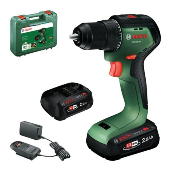 Акумулаторен винтоверт Bosch PSR 18V-60 2.5 Ah 60 Nm 06039D7202