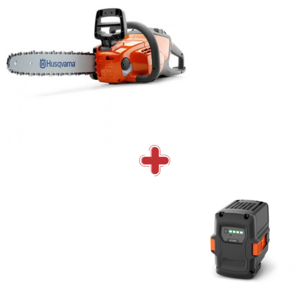 Акумулаторен верижен трион Husqvarna 120i , 36 V, 4.2 Ah, 30 см + Бонус акумулаторна батерия HUSQVARNA, 40-B140, 36V, 4.0 Ah